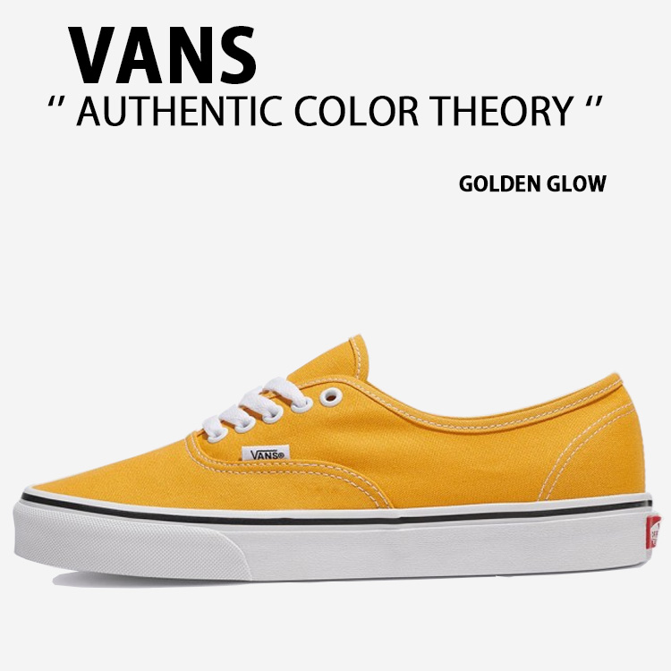VANS バンズ スニーカー AUTHENTIC COLOR THEORY GOLDEN GLOW VN000BW5LSV オーセンティック カラー セオリー ゴールデン グロー メンズ レディース 男性用 女性用