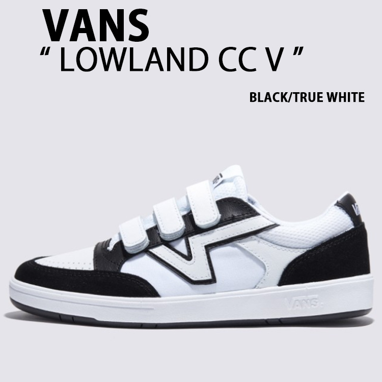 VANS バンズ スニーカーLOWLAND CC V BLACK TRUE WHITE VN000CTH6BT ローランド CC V メンズ レディース 男性用 女性用｜a-dot