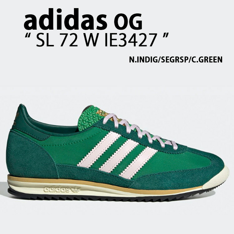 adidas originals アディダス スニーカー SL 72 W IE3427 NINDIG SEGRSP GREEN シューズ  インディゴ 緑であること メンズ レディース【中古】未当て嵌める品