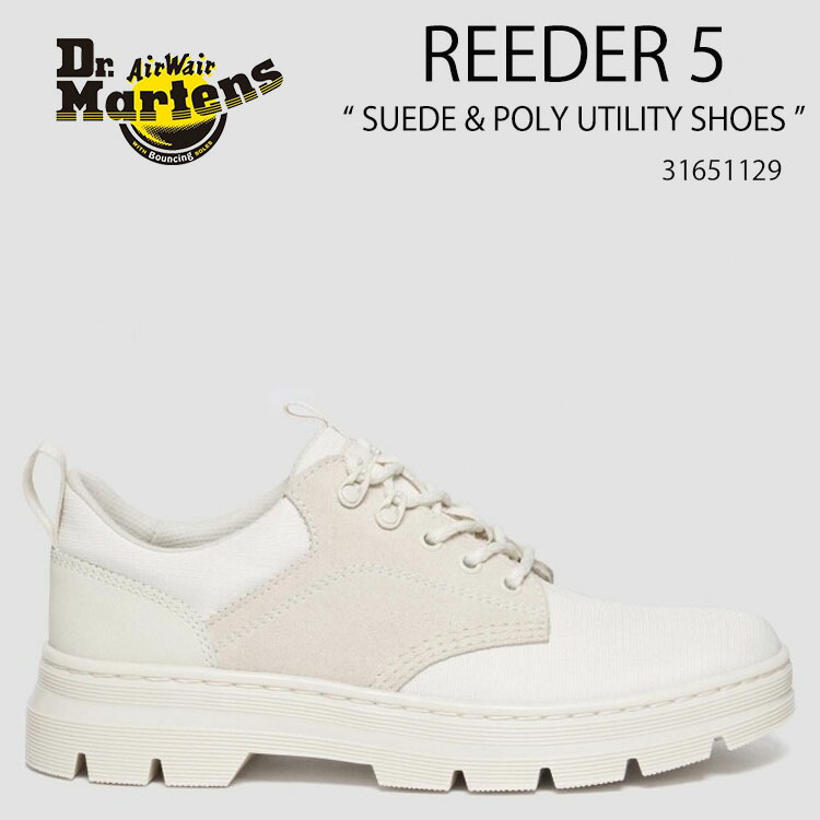 Dr.Martens ドクターマーチン シューズ REEDER 5 UTILITY SHOES 31651129 OFF WHITE+NATURAL スニーカータイプ レースアップシューズ メンズ レディース 男性用 女性用【中古】未使用品