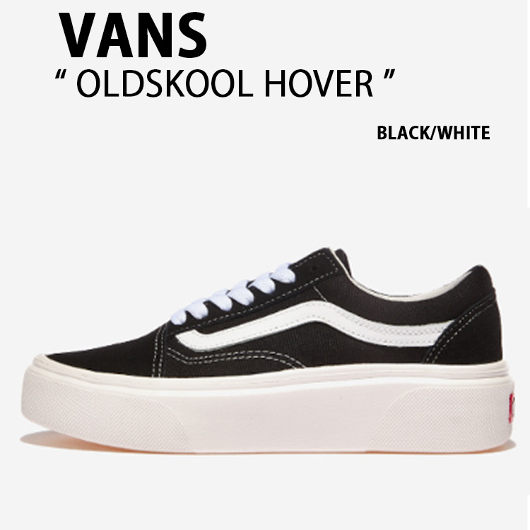 VANS バンズ スニーカー OLDSKOOL HOVER BLACK WHITE V36 HOVER 年寄りの学院 ホバー 黒いこと 白いこと メンズ レディース 成人男性用 亭主もち用