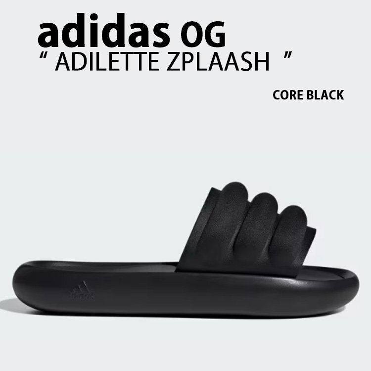 adidas アディダス サンダル ADILETTE ZPLAASH アディレッタ スプラッシュ IF4133 コアブラック メンズ レディース 【中古】未使用品