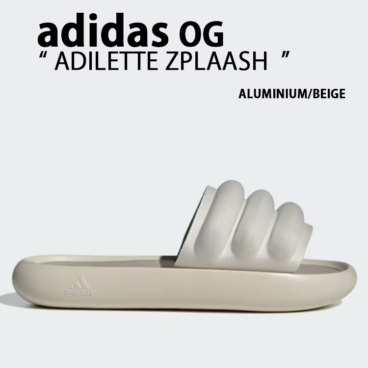 adidas アディダス サンダル ADILETTE ZPLAASH アディレッタ スプラッシュ IG6875 アルミニウム ワンダーベージュ メンズ レディース 【中古】未使用品｜a-dot