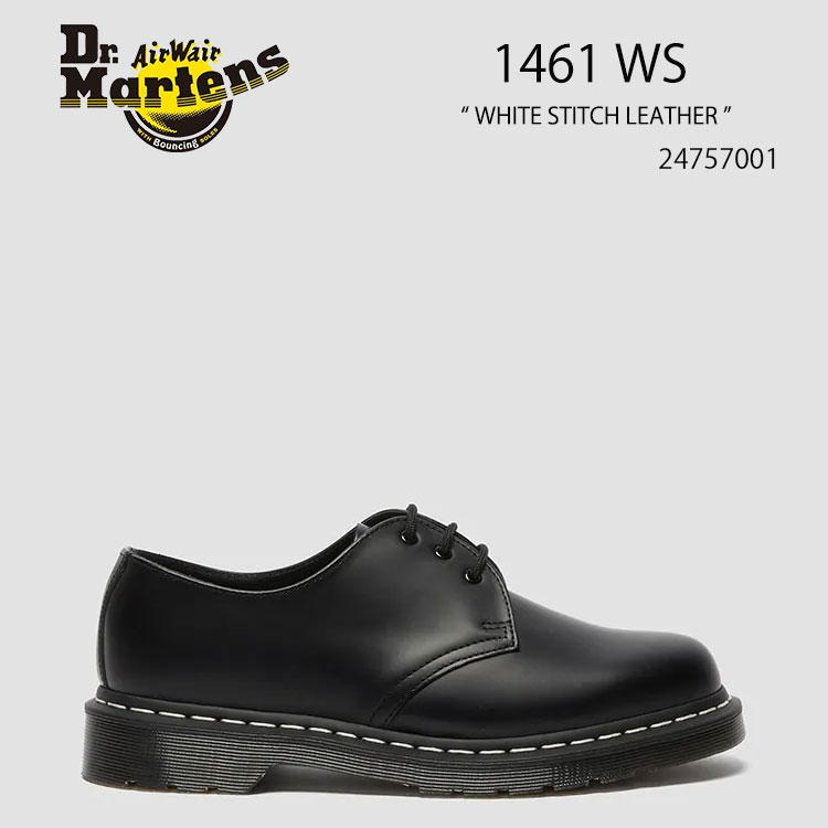 Dr.Martens ドクターマーチン ブーツ 1461 WHITE STITCH LEATHER 24757001 Black Smooth Leather ホワイトステッチ メンズ レディース 男性用 女性用【中古】未使用品｜a-dot