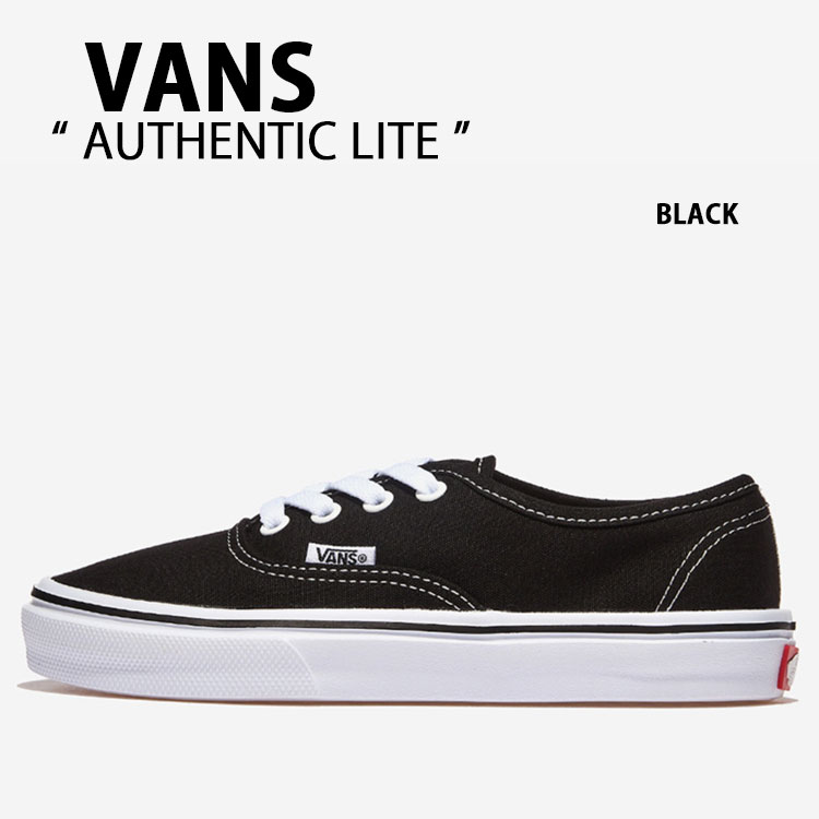 VANS バンズ スニーカー AUTHENTIC LITE BLACK WHITE V44 LITE オーセンティック ライト ブラック ホワイト メンズ レディース 男性用 女性用｜a-dot