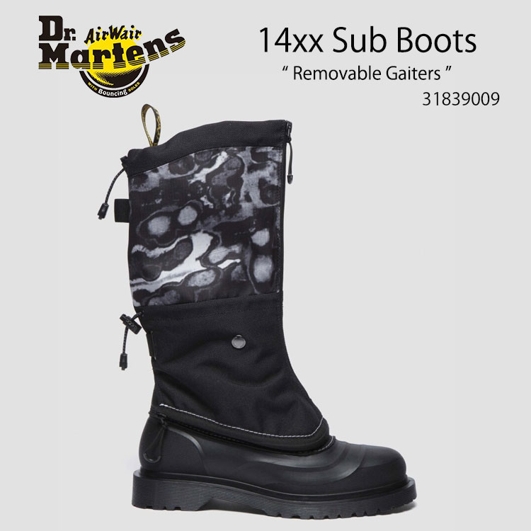 Dr.Martens ドクターマーチン シューズ 14xx Removable Gaiters Sub Boots 31839009 Black+White ブラック ホワイト メンズ レディース 男性用 女性用【中古】未使用品｜a-dot 38,695円
