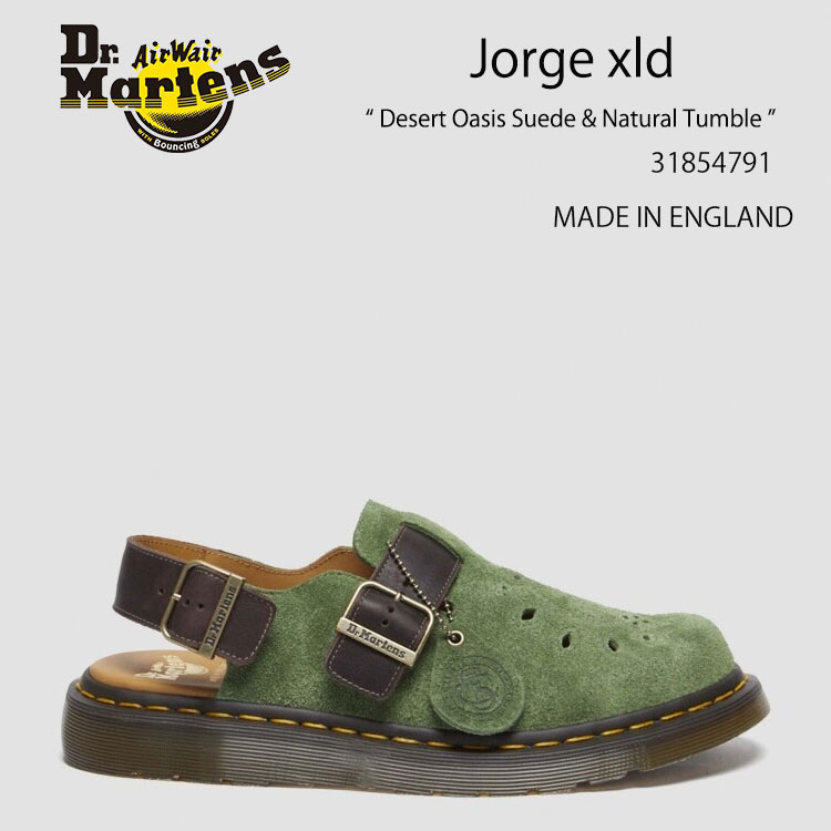 Dr.Martens ドクターマーチン ミュール Jorge xld Desert Oasis Suede & Natural Tumble 31854791 GREEN メンズ レディース 男性用 女性用【中古】未使用品