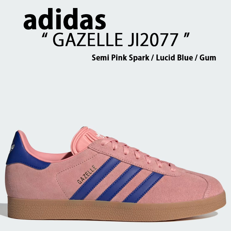 adidas originals アディダス スニーカー GAZELLE JI2077 Semi Pink Spark / Lucid Blue / Gum ガゼル シューズ セミピンクスパーク ルシードブルー チュインガム メンズ レディース【中古】未当て嵌める品