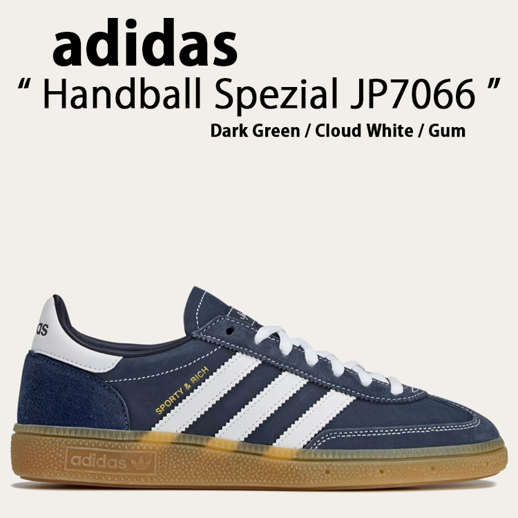adidas originals アディダス スニーカー Handball Spezial adidas x Sporty \u0026 Rich Originals Shoes JP7066 Night Indigo / Cloud White / Gum シューズ ハンドボール スペツィアル  ラバーソール レディース【中古】未当て嵌める品