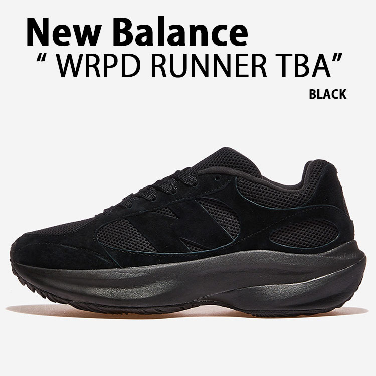 New Balance ニューバランス スニーカー WRPD RUNNER UWRPDTBA BLACK シューズ ワープドランナー ブラック スエード ランニングシューズ メンズ レディース【中古】未使用品