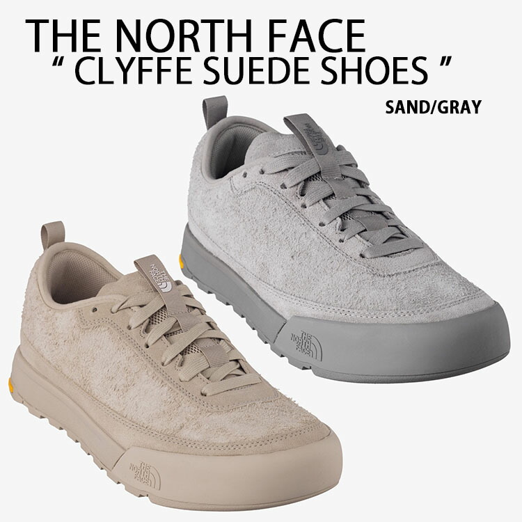 THE NORTH FACE ノースフェイス スニーカー CLYFFE SUEDE クリフスエード シューズ SAND GRAY ライフスタイルスニーカー サンド グレー スウェード スエードシューズ メンズ レディース NS94R41J/K