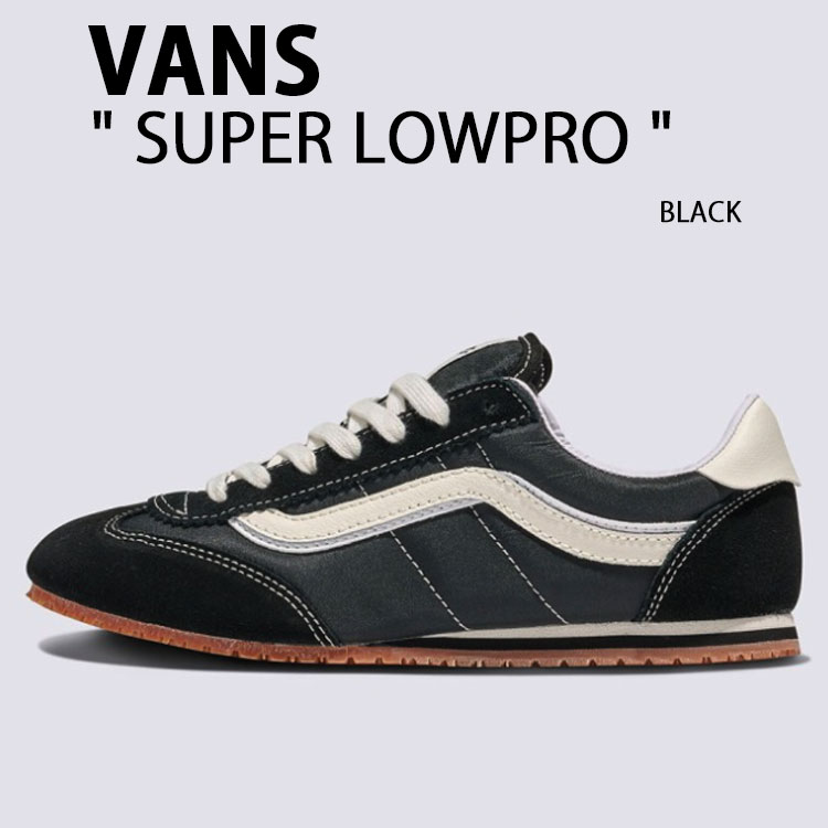 VANS バンズ スニーカー SUPER LOWPRO BLACK VN000D83BLA シューズ スーパー ロープロ ブラック serio スエード ローカット メンズ レディース 男性用 女性用