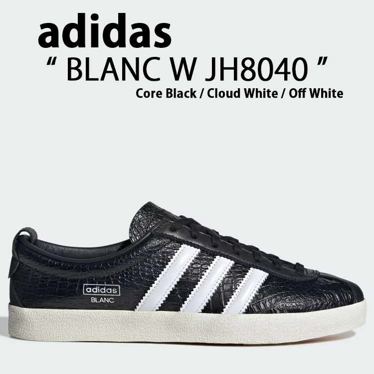 adidas アディダス スニーカー adidas BLANC W JH8040 Core Black / Cloud White / Off White ジャ赤ちょうちん ご機嫌 とり捨てる シューズ 中核グループ黒いこと クラウドホワイト 象牙色【中古】未当て嵌める品