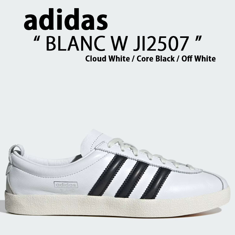 adidas アディダス スニーカー adidas BLANC W JI2507 Cloud White / Core Black / Off White ジャ赤ちょうちん ご機嫌 とり捨てる シューズ クラウドホワイト 中核グループ黒いこと 象牙色【中古】未当て嵌める品