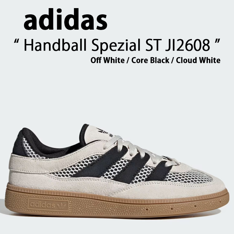 adidas originals アディダス スニーカー Handball Spezial ST JI2608 Off White / Core Black / Cloud White シューズ ハンドボール スペツィアル オフホワイト コアブラック クラウドホワイト メンズ レディース【中古】未使用品