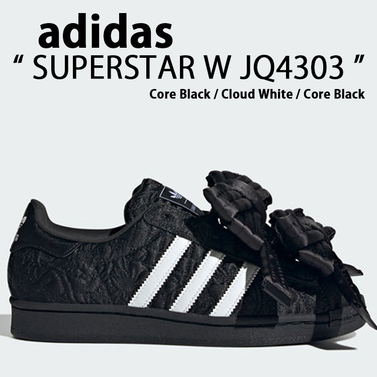 adidas アディダス スニーカー レディース SUPERSTAR W JQ4303 はやりっ児 ウィメンズ Core Black / Cloud White / Core Black シューズ レディース ウーマンズ 亭主もち用【中古】未当て嵌める品