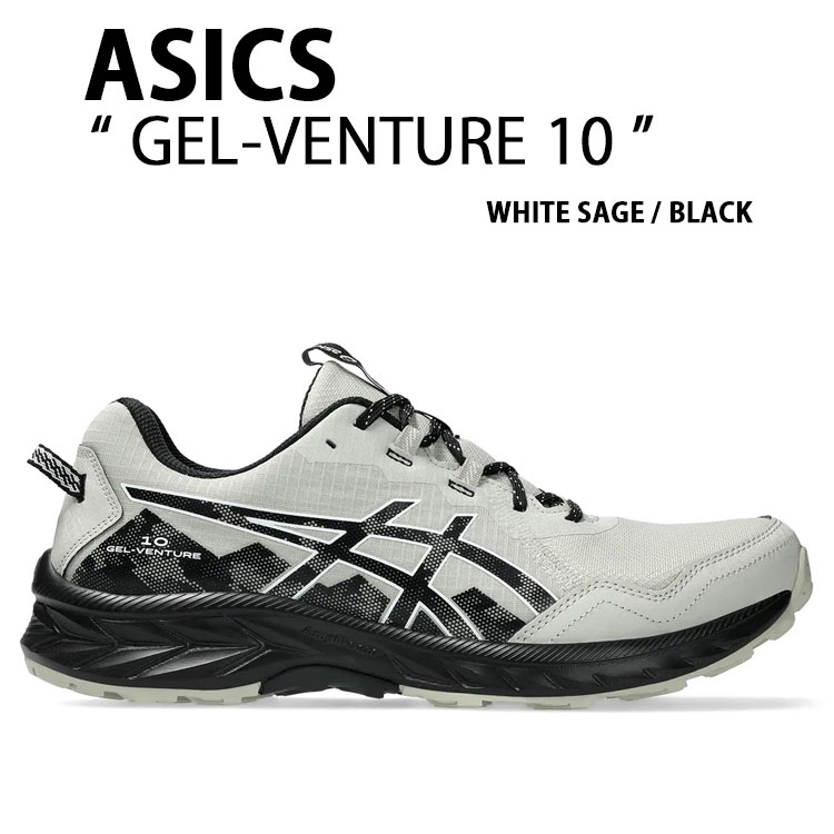 ASICS アシックス メンズ スニーカー GEL-VENTURE 10 STANDARD 1011B967-021 WHITE BLACK シューズ ゲルベンチャー10 スタンダード メッシュ ホワイト ブラック 男性用