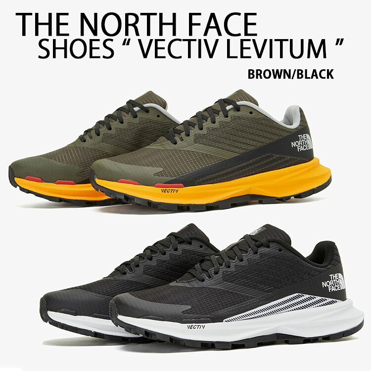 THE NORTH FACE ノースフェイス トレッキングシューズ トレイルラン VECTIV LEVITUM シューズ BROWN BLACK ランニングシューズ アウトドア キャンプ メンズ レディース NS97P44J/L