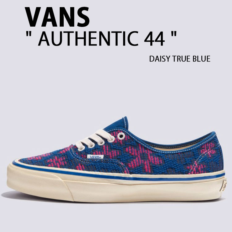 VANS バンズ スニーカー AUTHENTIC 44 DAISY TRUE BLUE VN000D5K7WM オーセンティック 44 デイジートゥルーブルー シューズ 花柄 ローカット メンズ レディース 男性用 女性用