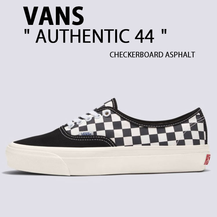 VANS バンズ スニーカー AUTHENTIC 44 CHECKERBOARD ASPHALT VN000EBN1O7 オーセンティック 44 チェッカーボード アスファルト ローカット メンズ レディース 女性用 男性用|a-dot