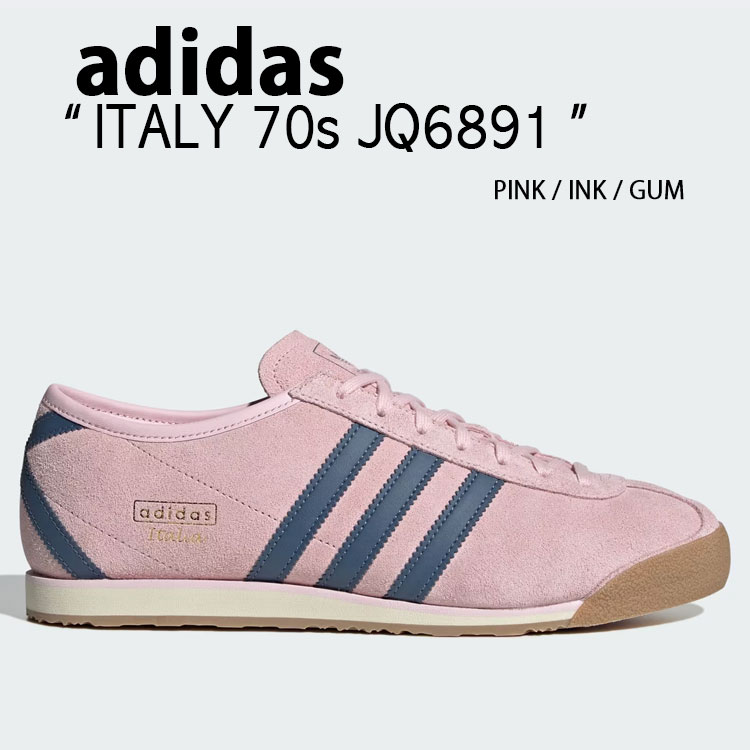 adidas originals アディダス スニーカー ITALY 70s JQ6891 PINK INK GUM シューズ イタリア共和国70s さくら色 インキ チュインガム スエードクロス メンズ レディース【中古】未当てはめる品