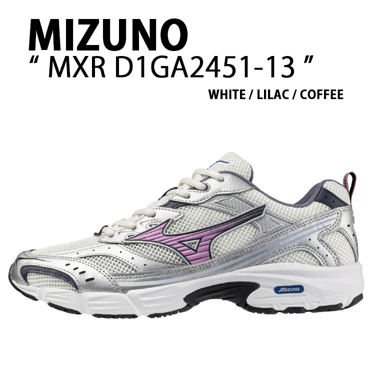 Mizuno ミズノ スニーカー MXR D1GA2451-13 WHITE LILAC シューズ ホワイト ライラック ランニングシューズ メッシュ メンズ レディース｜a-dot