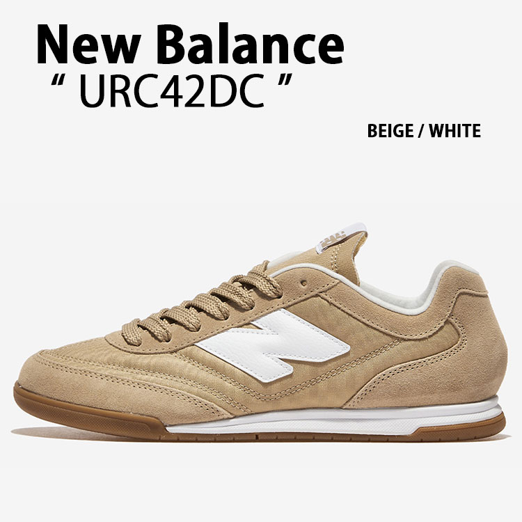 New Balance ニューバランス スニーカー URC42DC BEIGE WHITE シューズ NewBalance42 ベージュ ホワイト スエード メンズ レディース【中古】未使用品｜a-dot