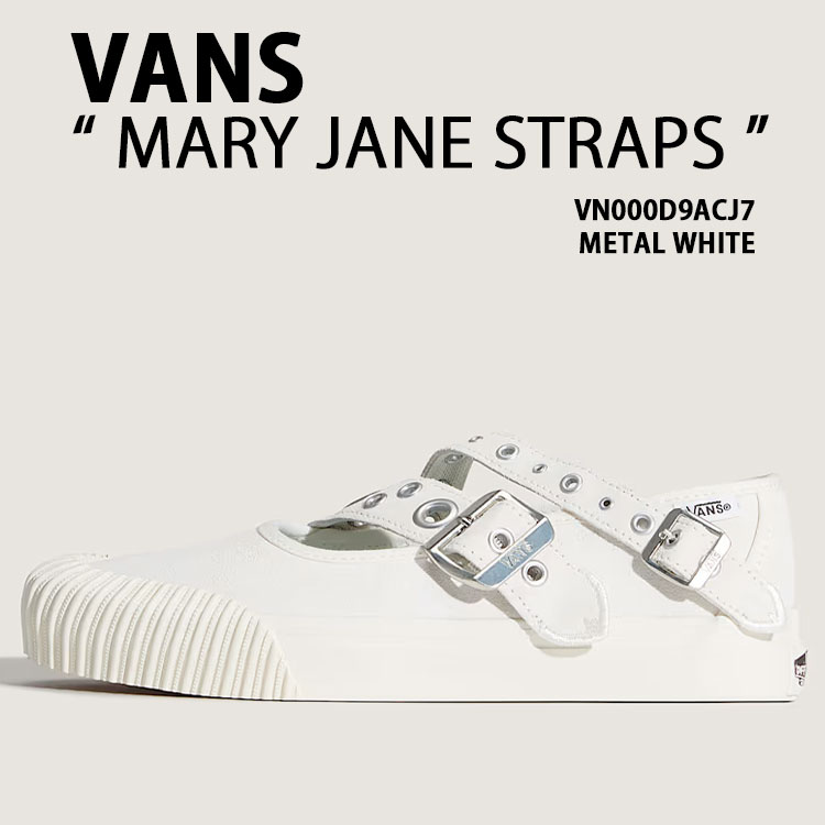VANS バンズ レディース スニーカー MARY JANE STRAPS VN000D9ACJ7 WHITE シューズ メリージェーン ストラップ ホワイト 女性用