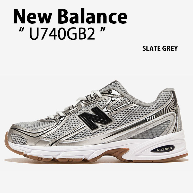 New Balance ニューバランス スニーカー U740GB2 GREY シューズ NewBalance740 グレー ランニングシューズ ナチュラルカラー クラシック メンズ レディース【中古】未使用品