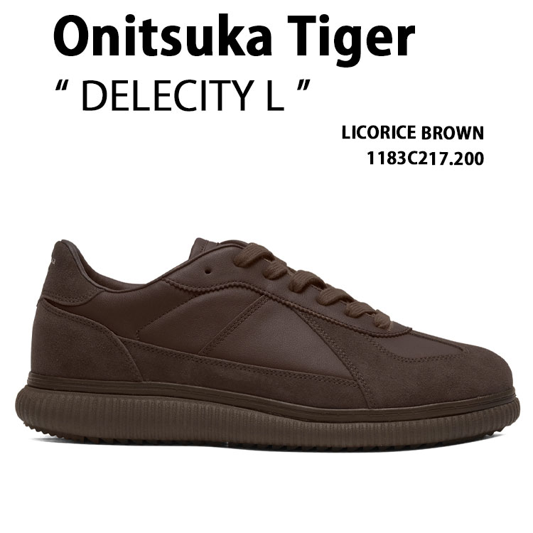 Onitsuka Tiger オニツカタイガー スニーカー DELECITY L 1183C217.200 シューズ デレシティL スエード BROWN ブラウン メンズ レディース|a-dot