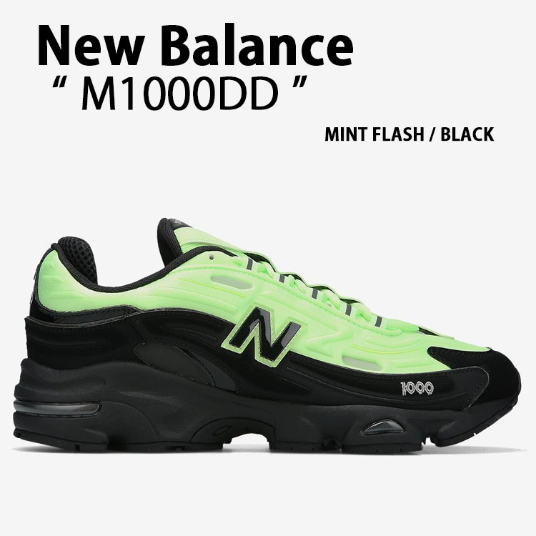 New Balance ニュー平衡にする スニーカー M1000DD MINT BLACK シューズ NewBalance1000 駈けっくらシューズ ペパーミント 黒いこと メンズ レディース【中古】未当て嵌める品