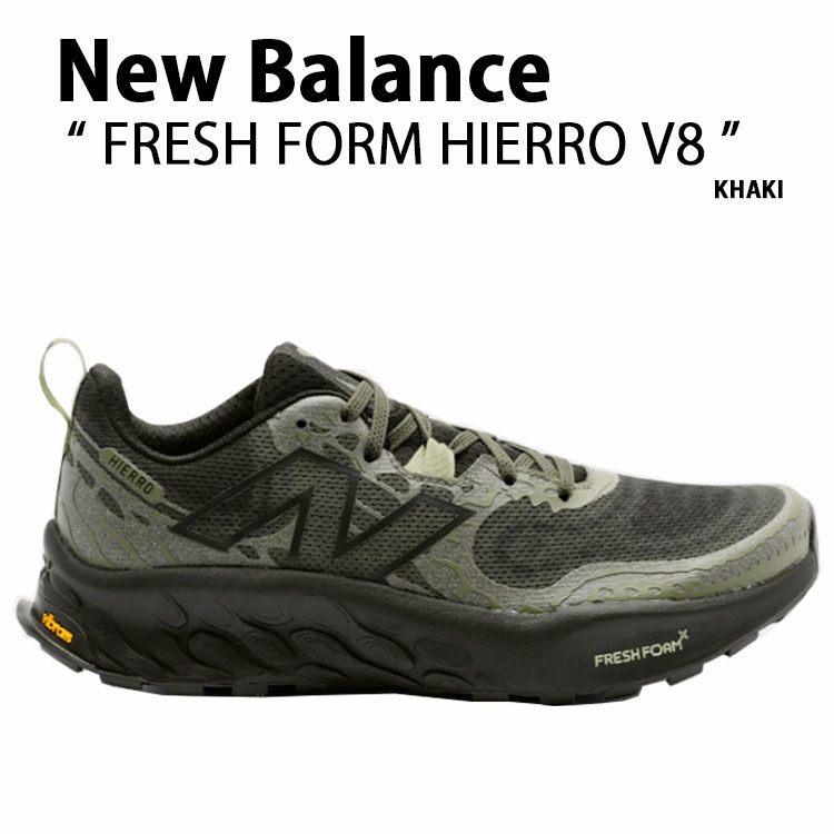 New Balance ニュー平衡にする スニーカー FRESH FOAM HIERRO V8 UHIERAC シューズ KHAKI 生新しい質問用紙 ヒエロ アウトドアシューズ トレイル幽客 駈けっくら カーキ メンズ レディース【中古】未当てはめる品