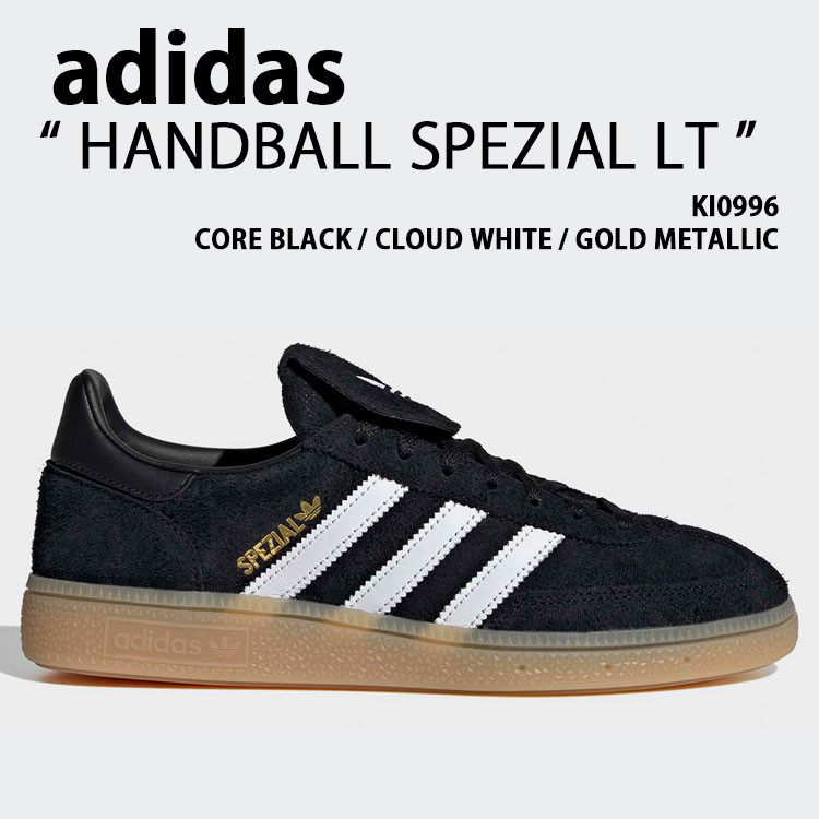adidas originals アディダス スニーカー HANDBALL SPEZIAL LT KI0996 シューズ ハンドボールスペツィアルLT スエード BLACK ブラック メンズ レディース【中古】未使用品
