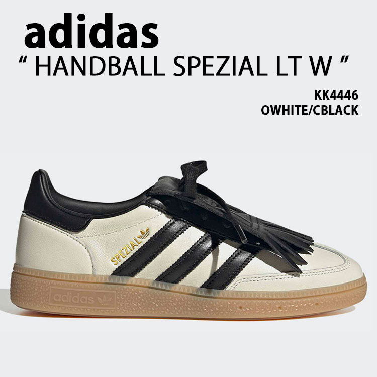 adidas originals アディダス スニーカー HANDBALL SPEZIAL LT W KK4446 シューズ ハンドボールスペツィアルLT WHITE ホワイト BLACK ブラック メンズ レディース【中古】未使用品|a-dot