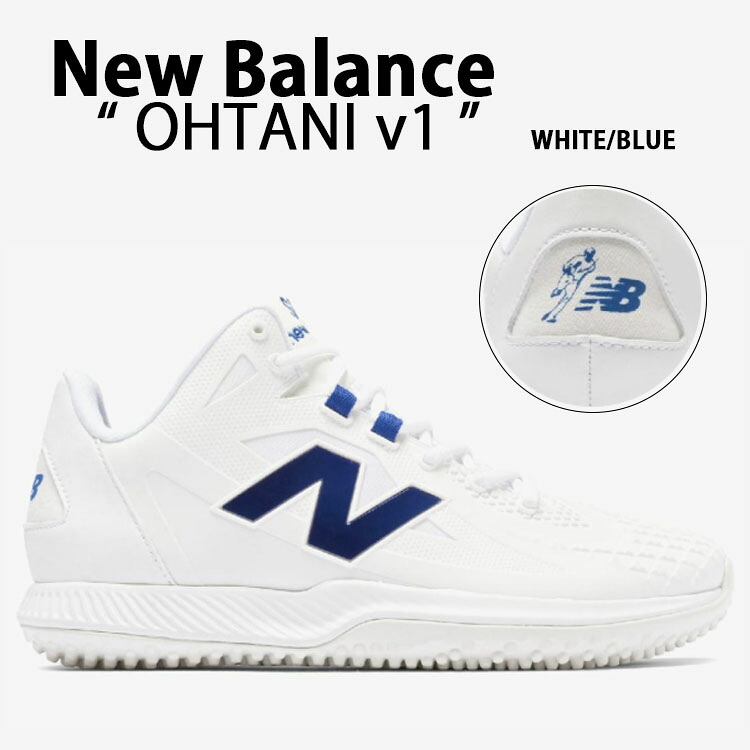 New Balance ニューバランス スニーカー OHTANI v1 TSHOWB1 シューズ 大谷翔平 2Eシューズ WHITE BLUE ベースボールシューズ スパイク ホワイト ブルー メンズシューズ MENS【中古】未使用品｜a-dot