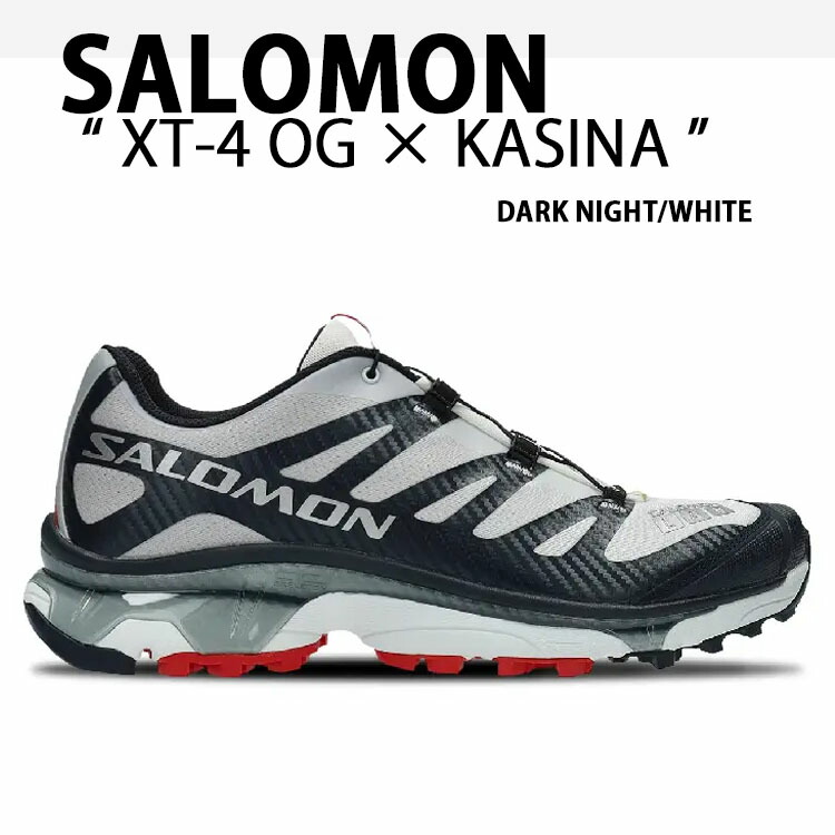 SALOMON サロモン スニーカー KASINA X SALOMON XT-4 OG DARK NIGHT WHITE L47953300 シューズ コラボスニーカー テックデザイン トレイルシューズ ランシュー メンズ レディース