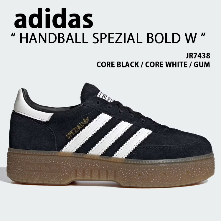adidas originals アディダス レディース スニーカー HANDBALL SPEZIAL BOLD W JR7438 シューズ ハンドボールスペツィアル ボールド 厚底 BLACK ブラック【中古】未使用品