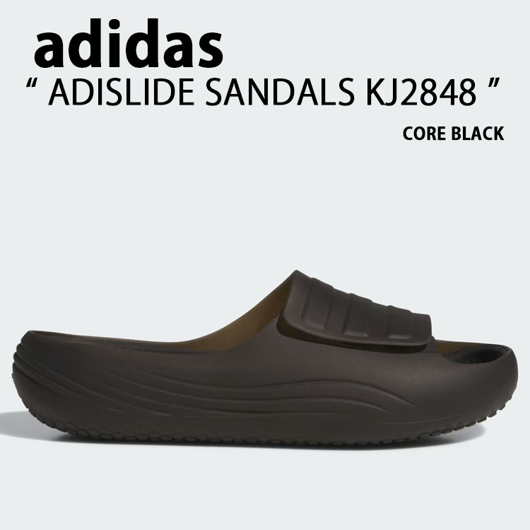 adidas originals アディダス スライドサンダル ADISLIDE SANDALS KJ2848 シューズ アディスライドサンダル 一体型 BLACK ブラック メンズ レディース【中古】未使用品