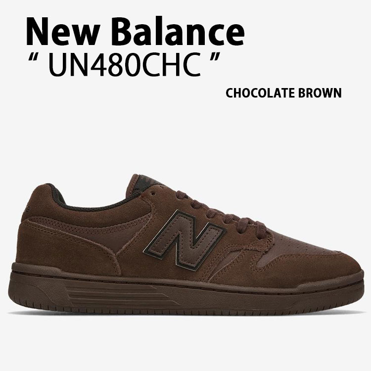 New Balance ニュー平衡にする メンズ スニーカー UN480CHC シューズ Numeric Skate Shoes ヌメリック 滑るシューズ スエードクロス BROWN 赤銅色 成人男性用【中古】未当て嵌める品