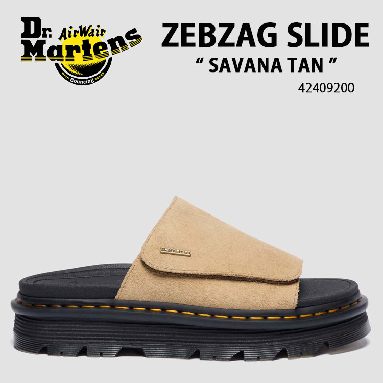 Dr.Martens ドクターマーチン ミュール サンダル ZEBZAG SLIDE 42409200 シューズ ゼブザグスライド サイズ調整 ガムソール SAVANA TAN サバナタン メンズ レディース【中古】未使用品｜a-dot