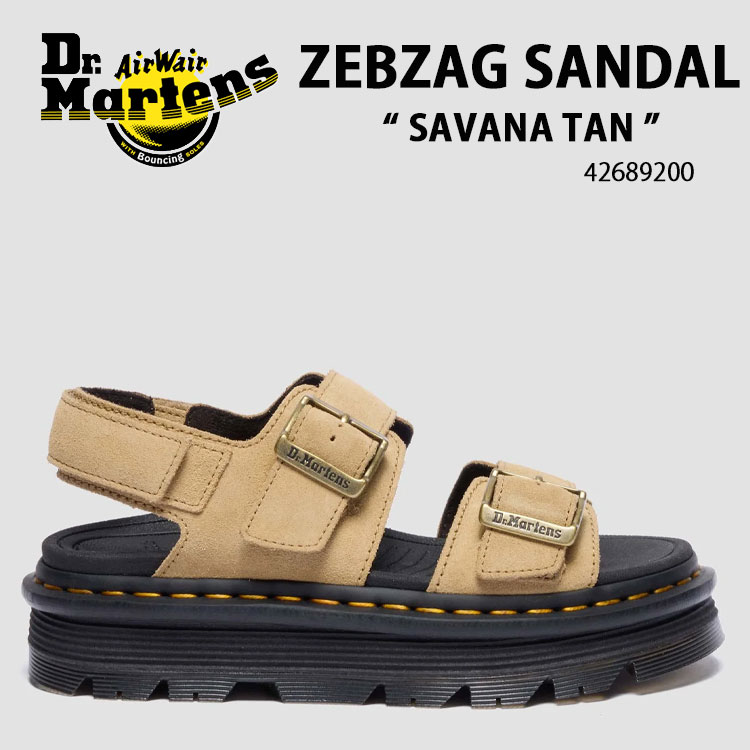 Dr.Martens 御医者さんマーチン サンダル ZEBZAG SANDAL 42689200 シューズ ゼブザグサンダル 大きさ合わせる ガムソール SAVANA TAN サバナタン メンズ レディース【中古】未当て嵌める品