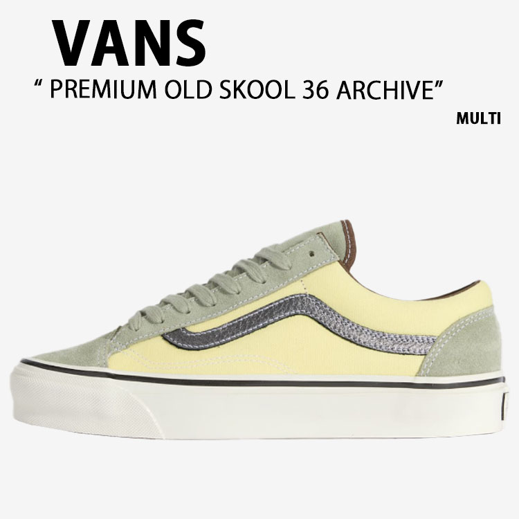 VANS バンズ シューズ PREMIUM OLD SKOOL 36 ARCHIVE MULTI VN000D9RBMC 割り増し金 年寄りの学校 36 アーカイブ マルチ 成人男性用 お上さん用