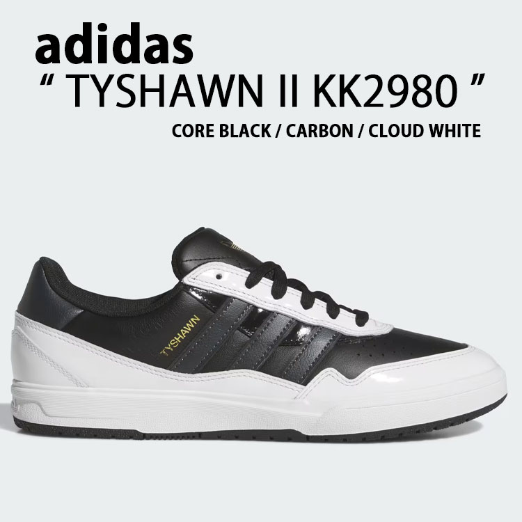 adidas originals アディダスオリジナルス スニーカー TYSHAWN II KK2980 タイショーン II BLACK ブラック 黒 スケートシューズ スケートボードシューズ ローテクスニーカー スリーストライプス レギュラーフィット メンズ レディース 男性用 女性用【中古】未使用品|a-dot