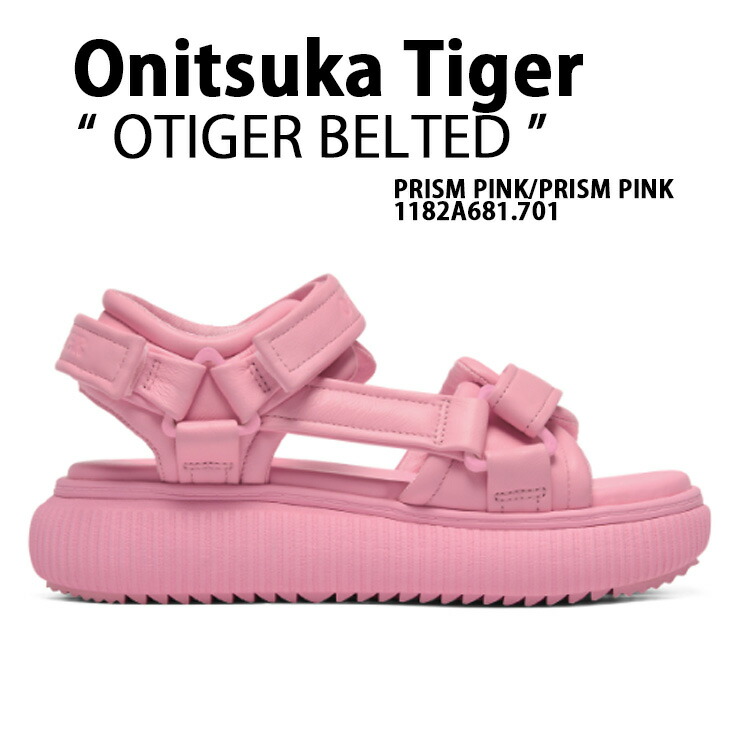 Onitsuka Tiger オニツカタイガー サンダル OTIGER BELTED PRISM PINK 1182A681.701 オータイガー ベルテッド プリズムピンク 厚底 軽量 クッション レザー ストラップ ウィメンズ|a-dot