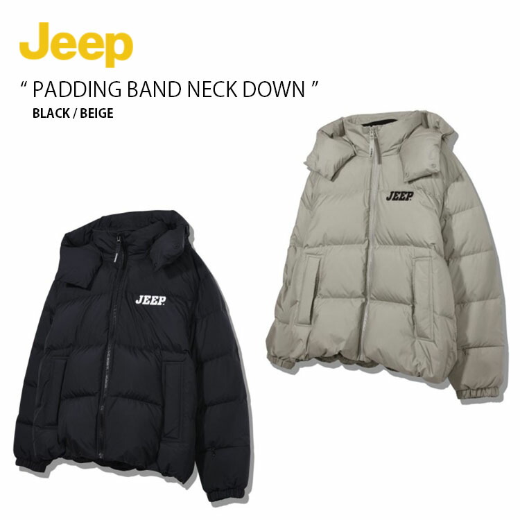 Jeep ダウンジャケットJeep ダウン厚手切り替えユニセックス Jeep ダウンジャケット 韓国風Jeep ダウンジープ ロゴ厚手暖かい