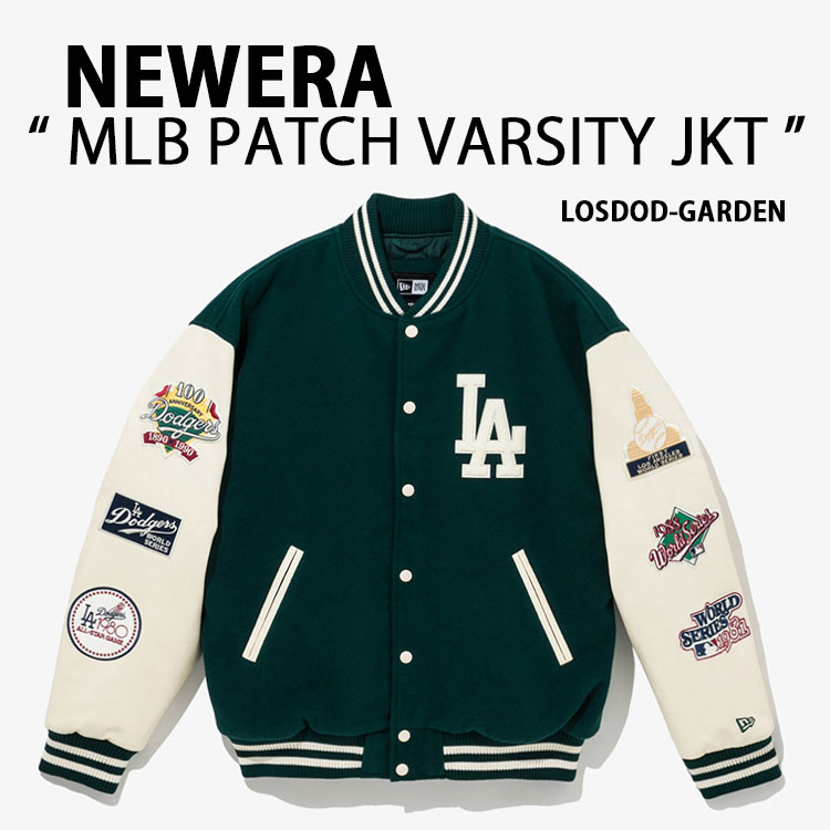 【楽天市場】NEWERA ニューエラ スタジャン ブルゾン AP MLB PATCH VARSITY JK44 LOSDOD ドジャース BLACK  ベースボールジャケット スタジアムジャンパー バーシティジャケット メンズ レディース 大谷翔平 14397939【中古】未使用品 : a-dot