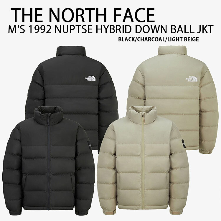 THE NORTH FACE ノースフェイス ダウンジャケット M'S 1992 NUPTSE HYBRID DOWN BALL EX JACKET ダウンジャケット CHARCOAL BIEGE BLACK レギュラーフィット ダックダウン チャコール ベージュ ブラック NJ1DQ54A/B/C 27,820円