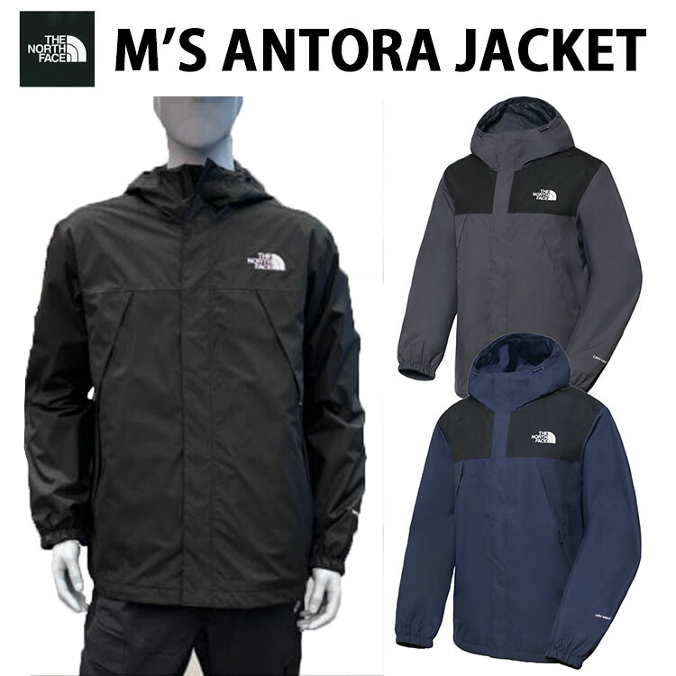 THE NORTH FACE ノースフェイス マウンテンパーカー M'S ANTORA JACKET マウンテンジャケット BLACK NAVY GRAY ウインドブレイカー ナイロンジャケット ブラック ネイビー グレー メンズ レディース NJ2HR01A/B/C