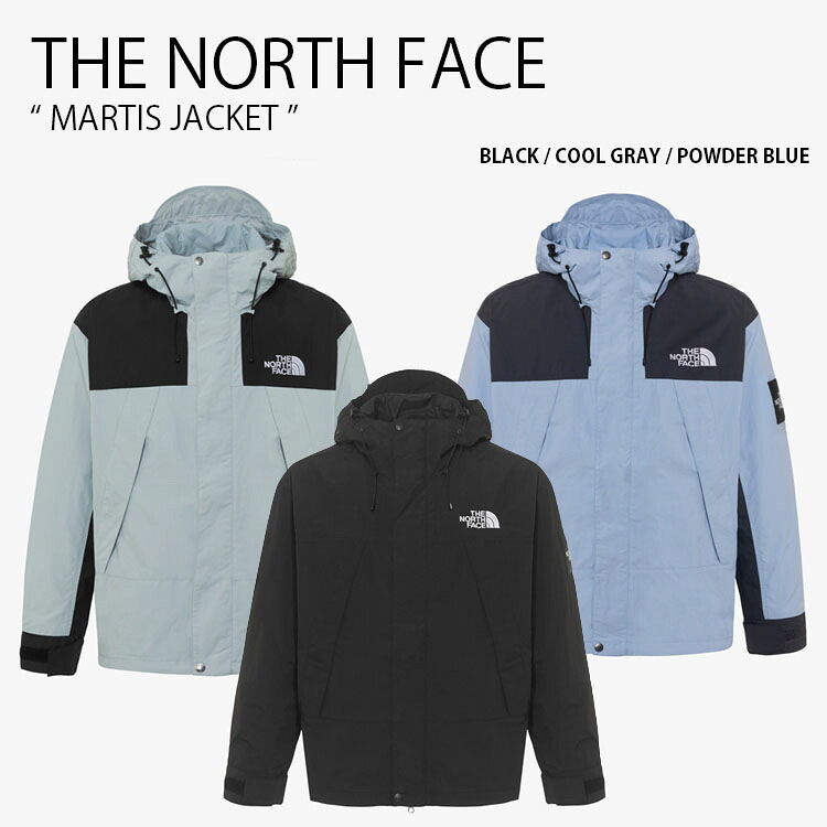 THE NORTH FACE ノースフェイス マウンテンパーカー MARTIS JACKET マルティス ジャケット マウンテン ジャケット パーカー 長袖 ロゴ カジュアル ストリート WHITELABEL ブラック グレー ブルー メンズ レディース 男性用 女性用 男女共用 NJ3BR01J/K/L