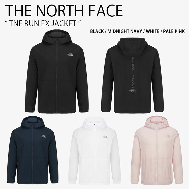 THE NORTH FACE ノースフェイス ナイロンジャケット TNF RUN EX JACKET ラン ジャケット フーディ パーカー ロゴ カジュアル ストリート ランニング ブラック ネイビー ホワイト ピンク メンズ レディース 男性用 女性用 男女共用 NJ3LR10A/B/C/D
